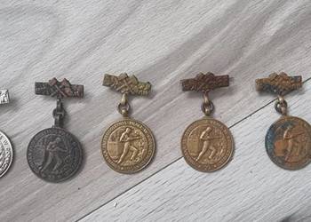 Odznaczenie Medal KWK 25 35 50 Lat Górnictwa Kopalnia Zestaw Monety Banknot