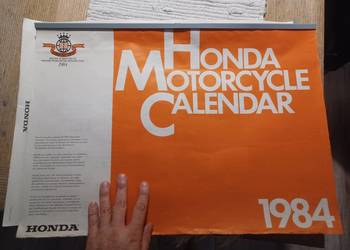 Kalendarz HONDA motocyklowy z 1984 roku
