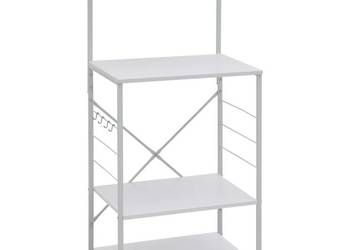 vidaXL Szafka na mikrofalówkę, biała, 60x39,6x123 cm(SKU:288240)