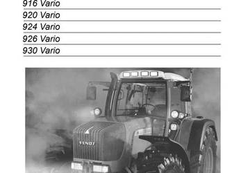 Instrukcja obsługi FENDT VARIO 916, 920, 924, 926, 930
