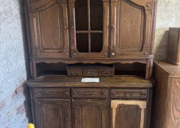 Kredens bufet kuchenny wiejski dwuczęściowy vintage