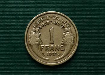 FRANCJA - 1 frank, 1932r