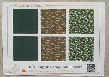 Namioty Medico's D-tails 011 JNA Yugoslav Army Tents 1950-1990 (1/35)