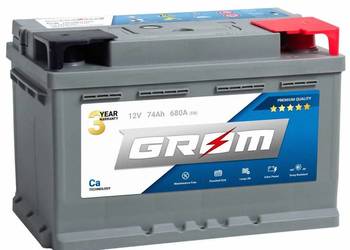 Akumulator GROM Premium 74Ah 680A EN DTR niski DOWÓZ 3CITY