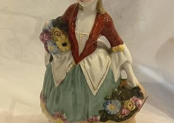 Figurka porcelanowa Dama z koszami kwiatów Japan