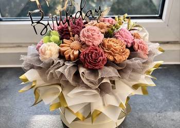Bukiet z mydlanych kwiatów Flowerbox