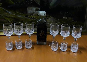 Komplet kieliszków z karafką, zestaw do whisky, likierów lub wody