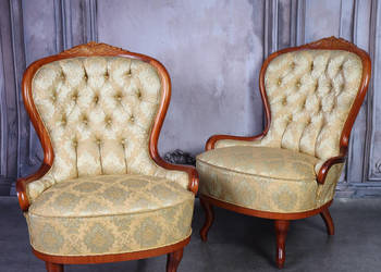 -ARTexpert- Elegancka Para Foteli Ludwik –Prestiż w Twoim Wnętrzu
