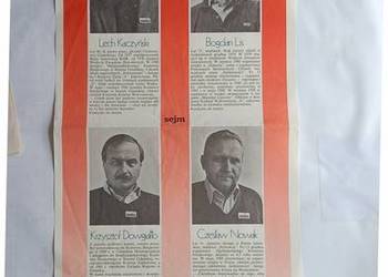 NSZZ Solidarność –Wybory, czerwiec 1989r. kandydaci, plakaty, ulotki i itp. NSZZ Solidarność –Wybory, czerwiec 1989r. kandydaci, plakaty, ulotki i itp.