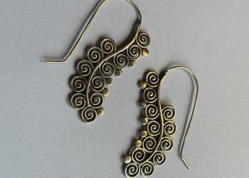 Kolczyki Boho spiralne