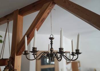Świecznik metalowy wiszący 8 świec