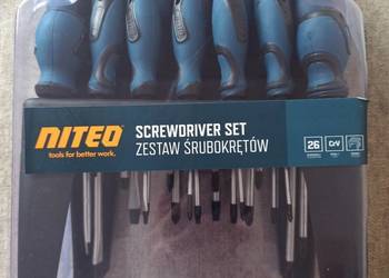 zestaw śrubokrętów niteo 26 elementy