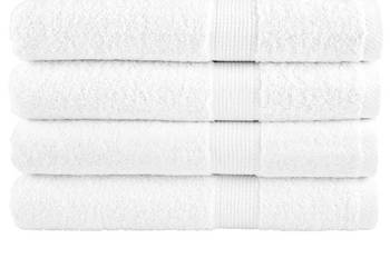 Ręczniki premium SOLUND 4 szt. białe 100x200 cm 600 g/cm² WM-137141