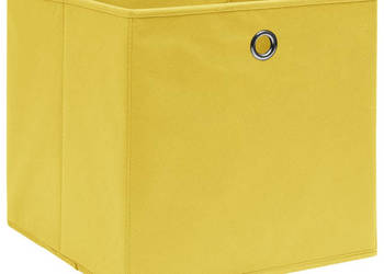 Pudełka z włókniny 10 szt. 28x28x28 cm żółte WM-325225