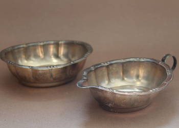 Komplet metalowa cukierniczka z mlecznikiem nr 1194 FiaF