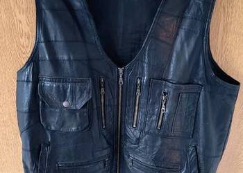Kamizelka skórzana na motor