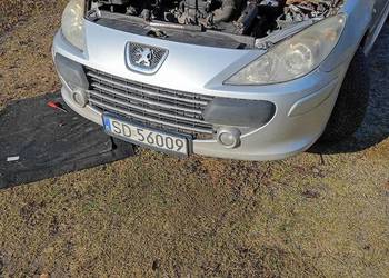 Peugeot 307 fl lift 2007r zderzak, cały przód