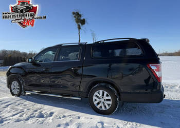 Progi stopnie boczne z nakładkami plastikowymi -SsangYong Musso 2018+