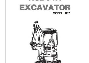 Kubota U17 instrukcja naprawy, obsługi, katalog czesci zamiennych PL