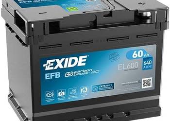 Exide akumulator 60Ah 640A P+ (efb) EL600