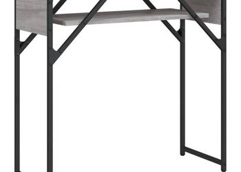 Stolik konsolowy z półką szary dąb sonoma 75x30x75 cm WM-837800