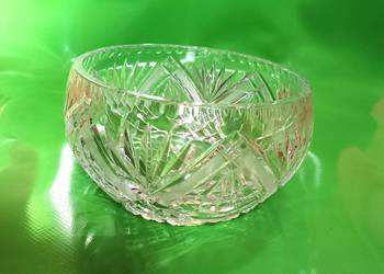 Miska kryształowa kryształ duża, ciężka