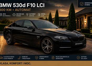 BMW 530d F10 LCI 3.0 Diesel • 300 KM • Automat • Serwisowany w BMW