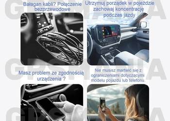 Bezprzewodowy Adapter Mini USB Apple CarPlay iPhone iOS ANDROID AUTO Łódź