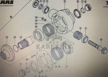 CLAAS 00 0855 873 0/przekładnia słupacza/Quadrant 2200 Advantage 2100RF/RC…