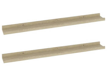 Półki ścienne 2 szt. dąb sonoma 80x9x3 cm WM-326681