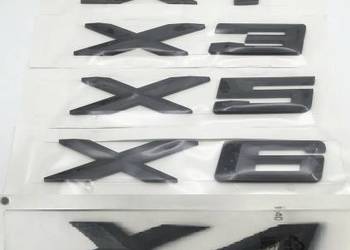 NOWE logo znaczek emblemat X1 X3 X4 X5 X6 czarny przyklejany