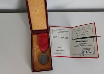 medal z okazji 30-lecia Polski Ludowej, odznaka i legitymacja