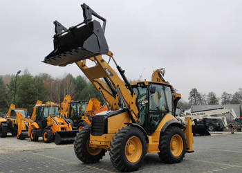 na równych kołach Caterpillar 444E Premier Sterowanie na Joystickach FULL …