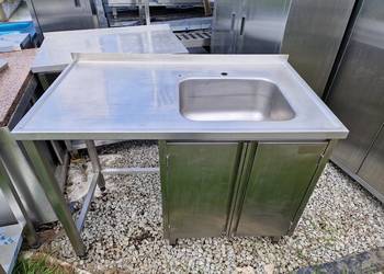 Zlew Gastronomiczny 1 Komorowy Z Drzwiami Otwieranymi 125/70/85 M