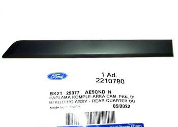 NAKŁADKA LISTWA BOKU TYŁ LEWA FORD TRANSIT CUSTOM 2012 -