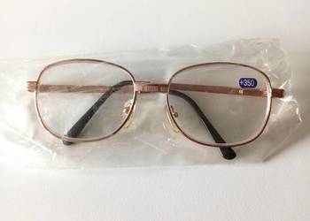 Okulary korekcyjne +3,50 Szkło z PRLU-u vintage