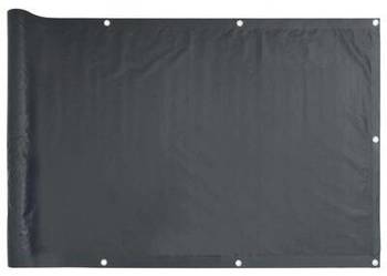 vidaXL Parawan balkonowy, antracytowy, 120x300 cm, tkanina Oxfor（sku134872）