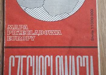 Czechosłowacja mapa przeglądowa 1:1000 000
