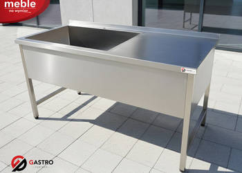 Zlew basen gastronomiczny 1 komorowy z blatem 1800x700x850 mm