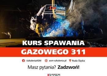Kurs, szkolenie spawanie stali czarnej metodą GAZOWĄ 311