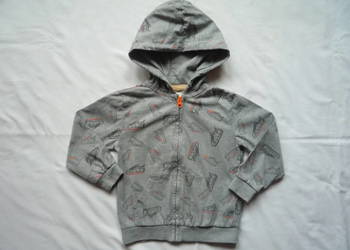 Cool Club r. 104/110 Smyk Bluza Lekka z kapturem zamek szara