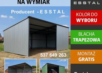 Garaż Jednospadowy - OTWARTY | Wiata | Hala | Garaż Blaszany - ESSTAL-