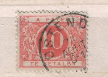 Zn. Belgia Dopł. Mi 8 kas 1900 Ostend