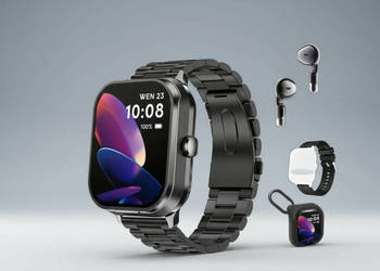 Smartwatch z wbudowanymi słuchawkami 2w1 + Zestaw Etui