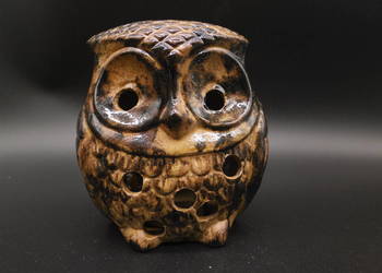 Ceramiczna figurka/lampion sowa