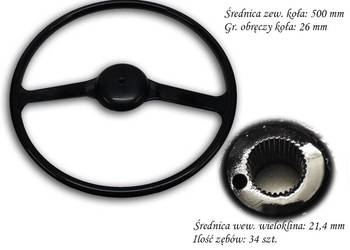 Koło kierownicy IFA W50  TAKRAF ADK70