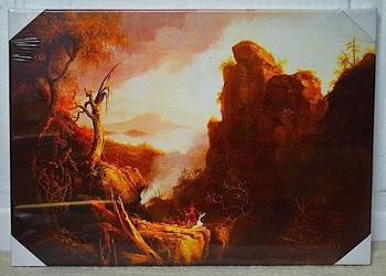 The Last of the Mohicans - ,, The Death of Cora'' 1827 , reprodukcja .