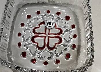 Patera Misa Szklana Walther Glass - Vintage