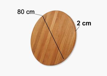 blat drewniany stolik ława 80cm