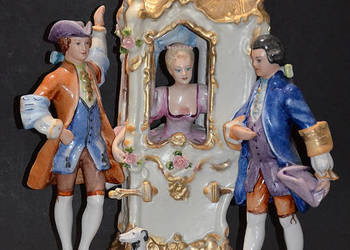 Porcelana ROCERAM, figurka LEKTYKA, duża 42x42cm
